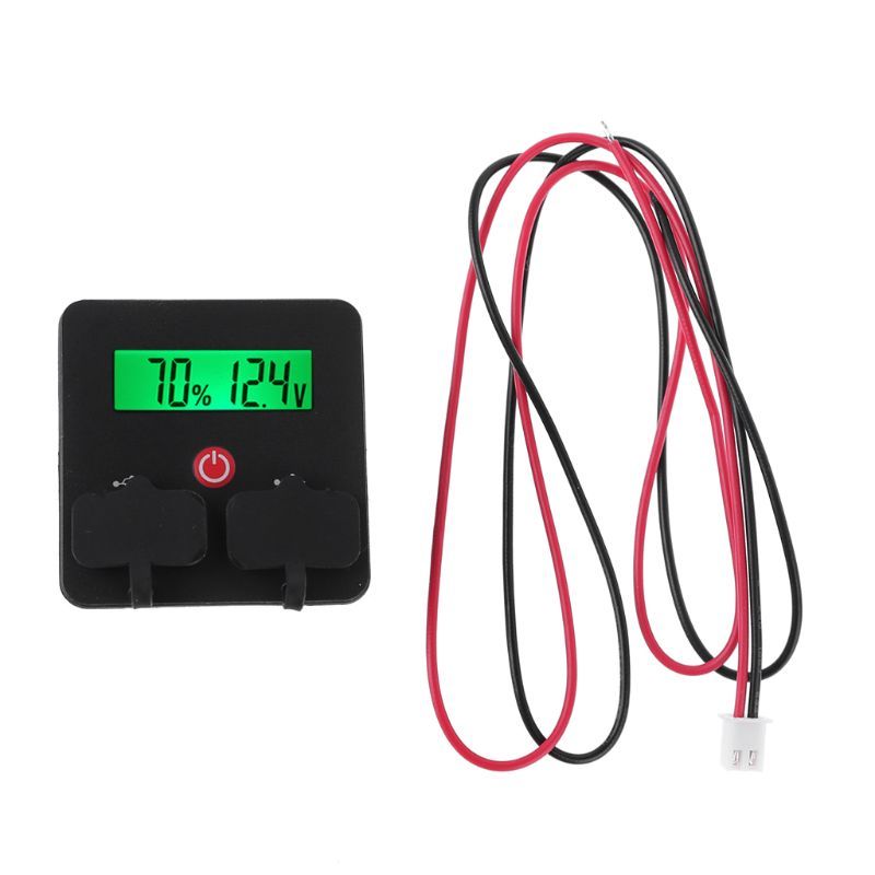 Universal 12V 24V Battery Capacity Indicator Waterproof Module with USB & Switch 83XA