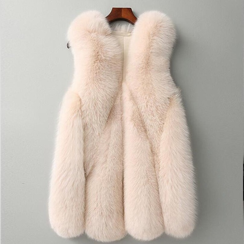 Women New Faux Fur Coat Vest Regular-long Sleeveless Imitation Female Solid Color Artificial Vest, Black
Women New Faux Fur Coat Vest Regular-long Sleeveless Imitation Female Solid Color Artificial Vest, Black
