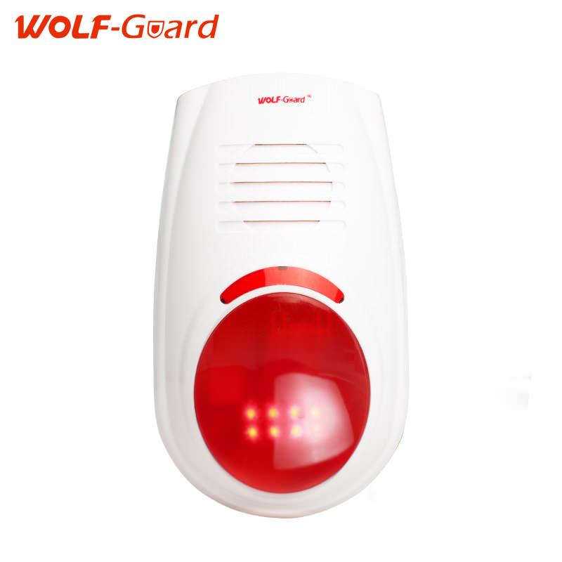 Alarm Systems Wolf-Guard Wireless 110dB High-Decibel Outdoor Strobe Siren With Falsh Light Sound Integrate Sensor
Alarm Systems Wolf-Guard Wireless 110dB High-Decibel Outdoor Strobe Siren With Falsh Light Sound Integrate Sensor