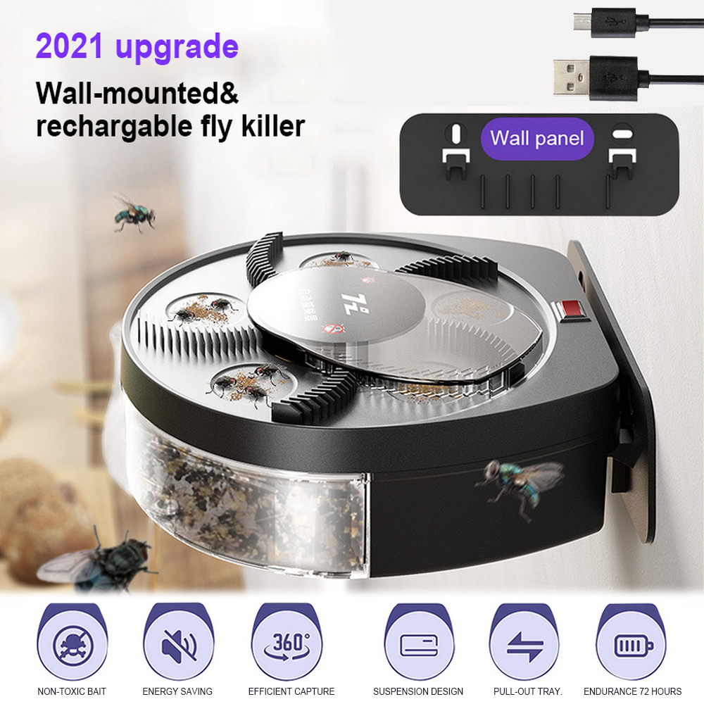 Mosquito And Fly Killer Trap USB Electric Trap Automatic Pest Catcher Fly Killer Device Insect Pest Reject Anti-Harmful Products
Mosquito And Fly Killer Trap USB Electric Trap Automatic Pest Catcher Fly Killer Device Insect Pest Reject Anti-Harmful Products