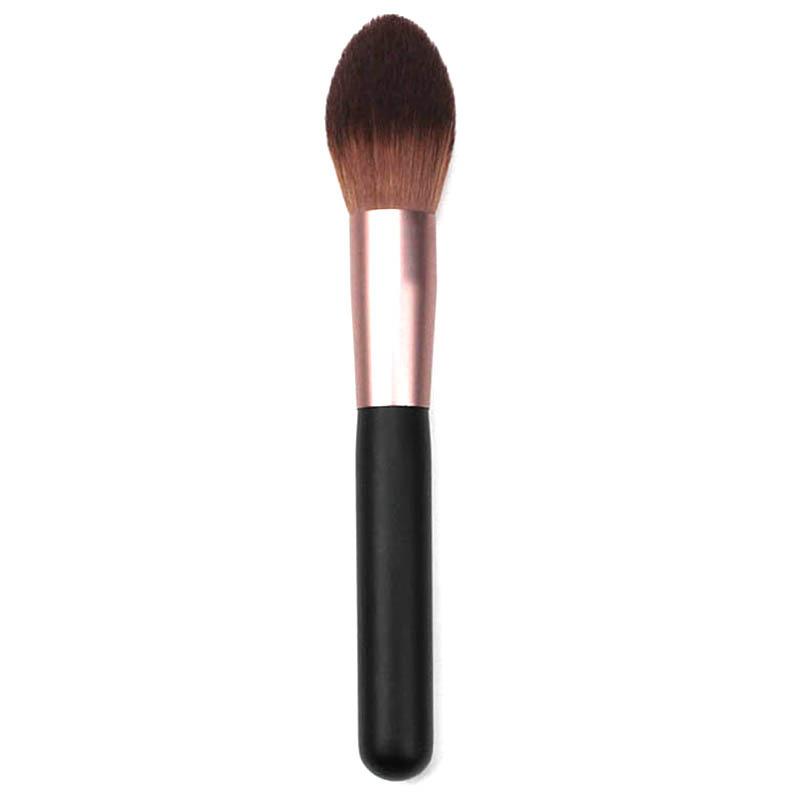 Makeup Brushes Wooden Handle Flame Brush, Highlight Brightening Loose Powder Beauty And Skin Care Tools