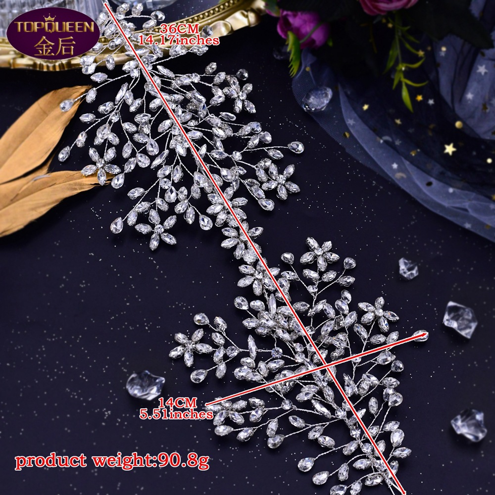 Handmade Press Diamond Bridal Tiara Baroque Beautiful Crown Bride Ladies Jewelry Diamond Crowns Bride Wedding Crown Accessories European Retro Palace 