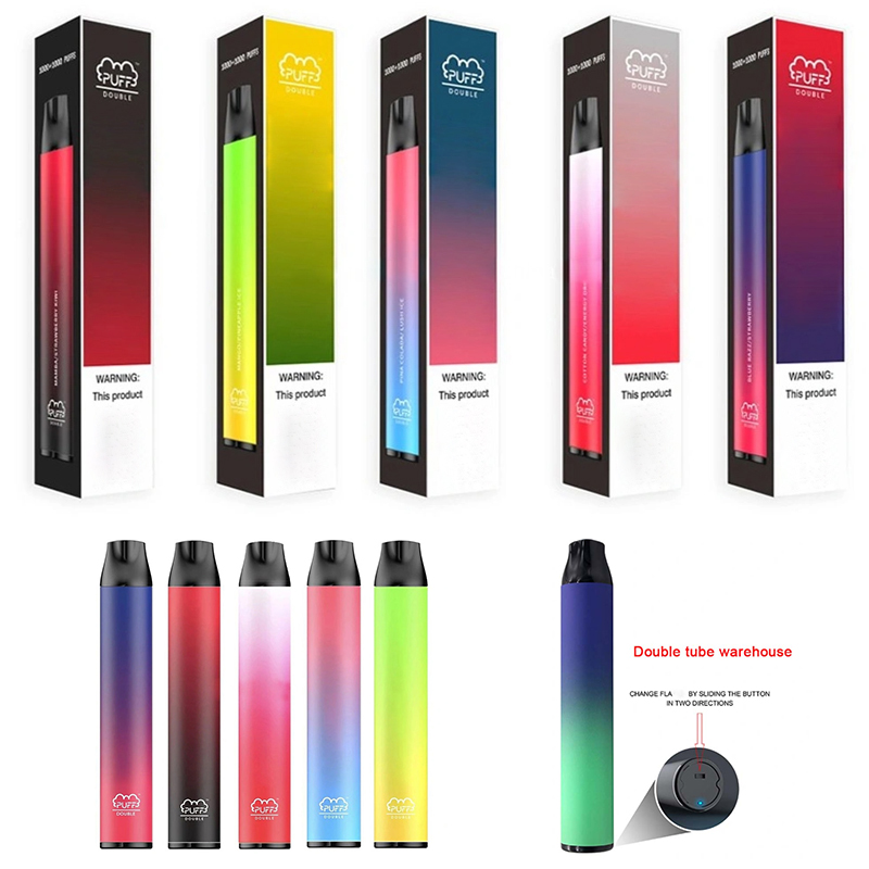 Puff Double 2 in 1 Disposable Vape Pen Kits 1000+1000 Puffs cigarettes 900mAh Battery 6ML Vapor Pod Device eCigs Puffbars Vapes
Puff Double 2 in 1 Disposable Vape Pen Kits 1000+1000 Puffs cigarettes 900mAh Battery 6ML Vapor Pod Device eCigs Puffbars Vapes