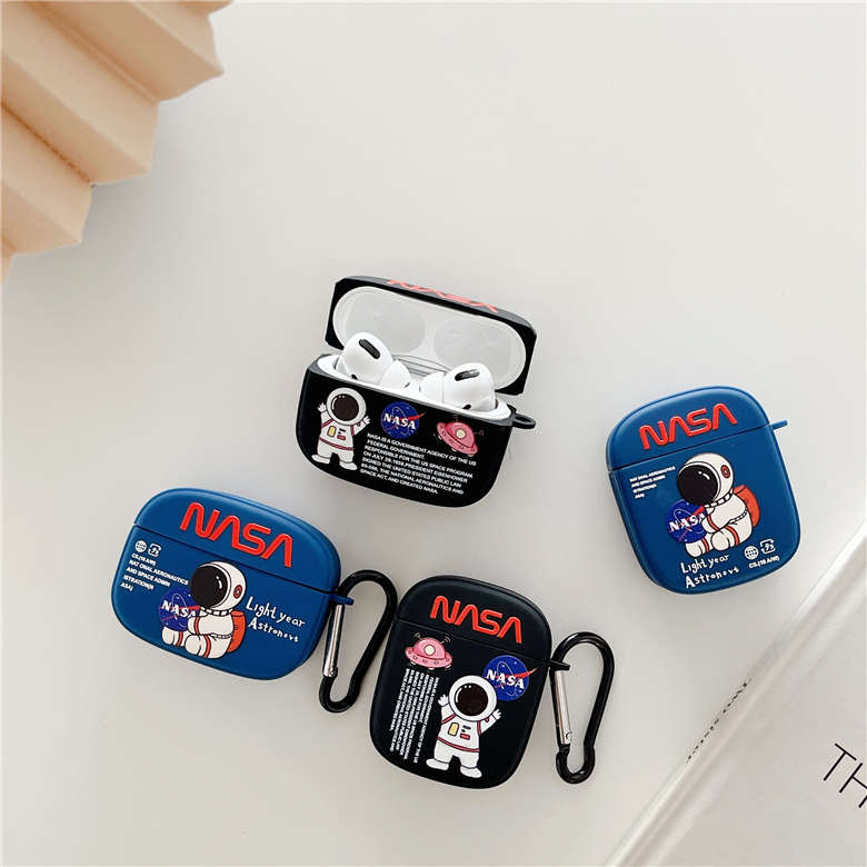 NASA Storage Cover for TWS Airpods2 Pro Wireless Headset Lettering Print Silicone Pouch Bag Case with Keyring Carabiner Shockproof
NASA Storage Cover for TWS Airpods2 Pro Wireless Headset Lettering Print Silicone Pouch Bag Case with Keyring Carabiner Shockproof