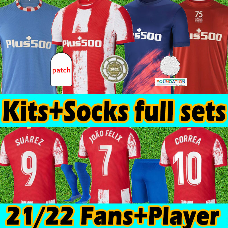 Atletico soccer jerseys SUAREZ Madrid fans player version 21 22 JOAO FELIX 2021 2022 M LLORENTE KOKE JOÃO FÉLIX Jersey camiseta Mens kids kits full sets football shirts, 21 22 3rd
Atletico soccer jerseys SUAREZ Madrid fans player version 21 22 JOAO FELIX 2021 2022 M LLORENTE KOKE JOÃO FÉLIX Jersey camiseta Mens kids kits full sets football shirts, 21 22 3rd