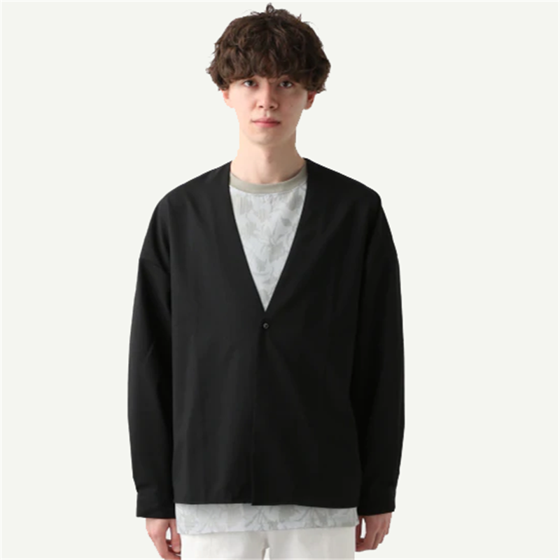 Men' Trench Coats Spring And Autumn Collarless Cardigan Button Design Of Solid Color Long Sleeve Jacket Du Short Style Casual, Black
Men' Trench Coats Spring And Autumn Collarless Cardigan Button Design Of Solid Color Long Sleeve Jacket Du Short Style Casual, Black