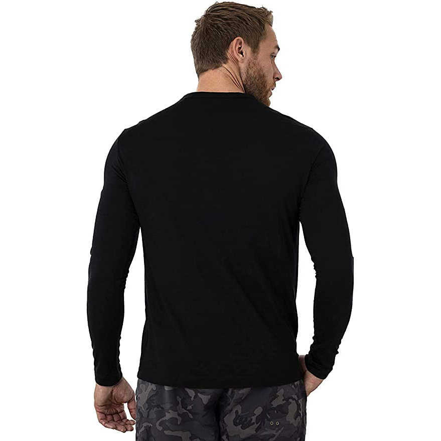 Men's 100% Merino Wool Thermal long sleeve T Shirt Base Laye 240g Wicking Breathable Anti-Odor 210629