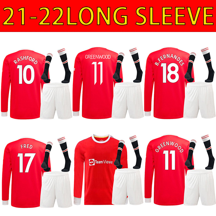 21 22 SANCHO Manchester Long sleeve soccer jerseys UNITED Fans version BRUNO FERNANDES MARTIAL UTD POGBA RASHFORD football shirt 2021 2022 adult+ kit socks, Gold 
21 22 SANCHO Manchester Long sleeve soccer jerseys UNITED Fans version BRUNO FERNANDES MARTIAL UTD POGBA RASHFORD football shirt 2021 2022 adult+ kit socks, Gold
