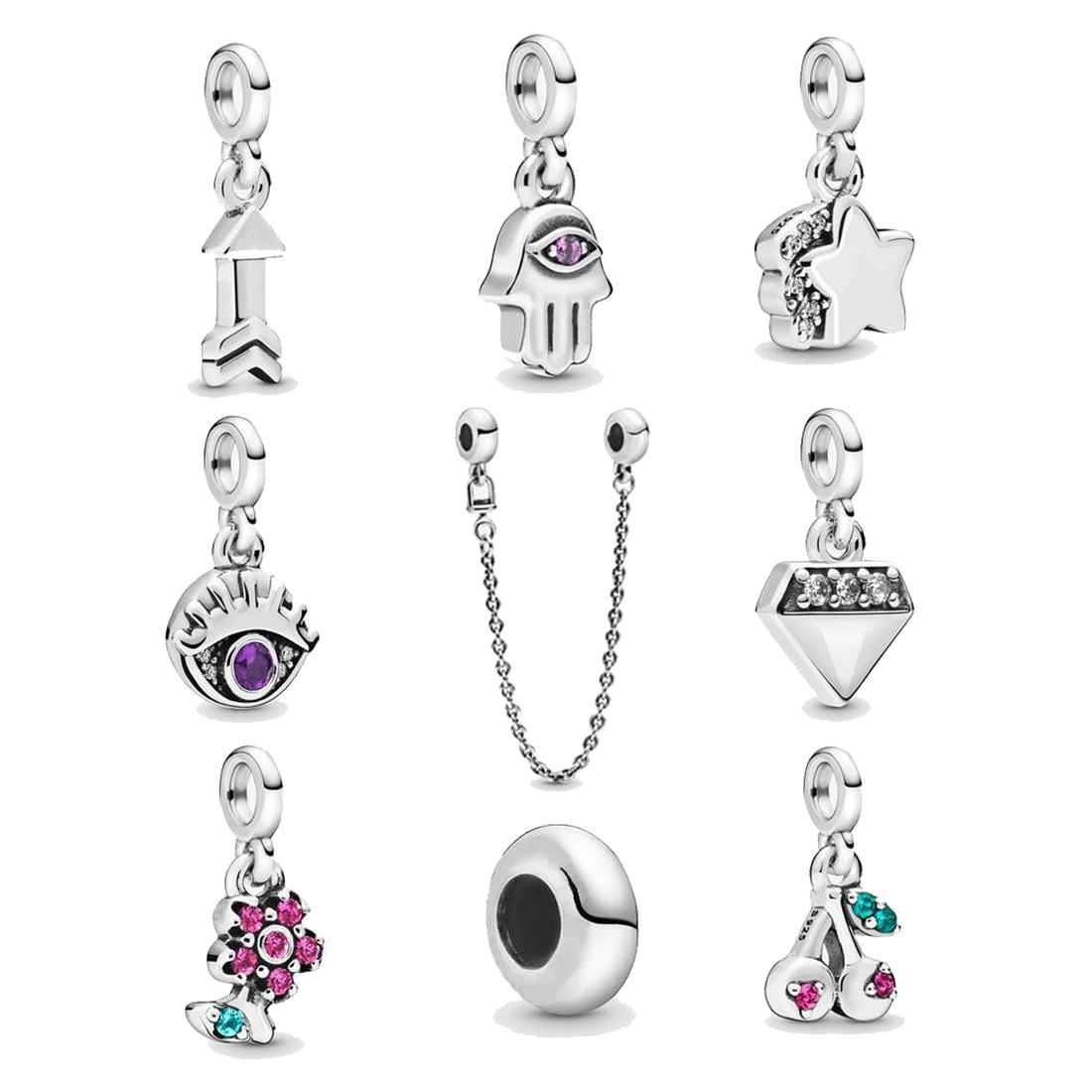 Fine jewelry Authentic 925 Sterling Silver Bead Fit Pandora Charm Bracelets My Hamsa Hand Dangle Charms Safety Chain Pendant DIY beads
Fine jewelry Authentic 925 Sterling Silver Bead Fit Pandora Charm Bracelets My Hamsa Hand Dangle Charms Safety Chain Pendant DIY beads