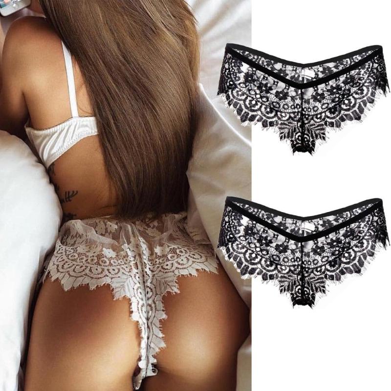 Women' Panties Sexy Lace Women Briefs Underwear Lingerie Knickers Transparent Sheer Femal Thongs G-String, Black
Women' Panties Sexy Lace Women Briefs Underwear Lingerie Knickers Transparent Sheer Femal Thongs G-String, Black