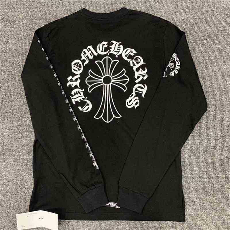 Spring Ins Chrome-hearts and Summer New Fashion Brand Crosin Couples Ch Long Sleeve T-shirt Personalized Cross Print Sanskrit UZF4, Black
Spring Ins Chrome-hearts and Summer New Fashion Brand Crosin Couples Ch Long Sleeve T-shirt Personalized Cross Print Sanskrit UZF4, Black