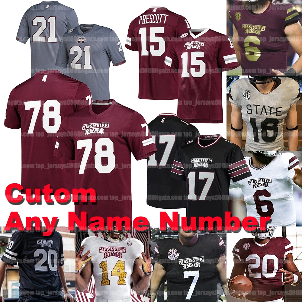 Custom Mississippi State Bulldogs College Football Jersey Stevens Garrett Shrader Jo'quavious Marks Tyrell Shavers Dak Prescott Willie Gay Austin Williams Rogers, As shown
Custom Mississippi State Bulldogs College Football Jersey Stevens Garrett Shrader Jo'quavious Marks Tyrell Shavers Dak Prescott Willie Gay Austin Williams Rogers, As shown