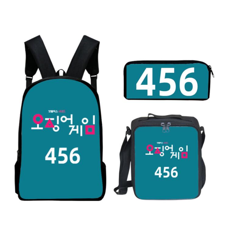 Squid Game TV Backpack Oxford Cloth Waterproof 3 Piece Set Travel School Students Schoolbag Makeup Bag Purses Shoulder Bags, Price difference
Squid Game TV Backpack Oxford Cloth Waterproof 3 Piece Set Travel School Students Schoolbag Makeup Bag Purses Shoulder Bags, Price difference