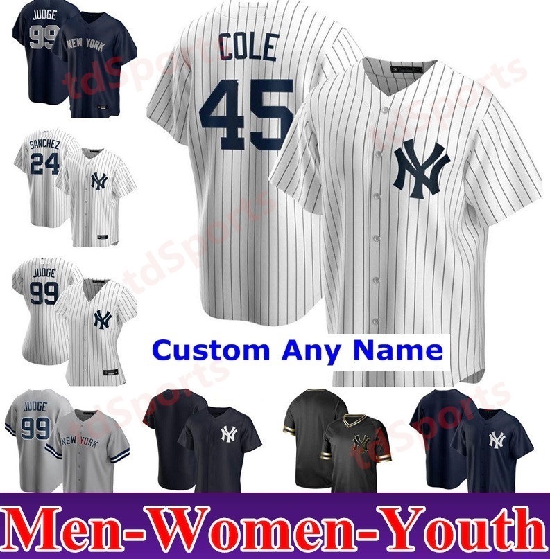 2021 NY Men Women kids youth Baseball Jerseys Aaron Judge Gerrit Cole Gleyber Torres Giancarlo Stanton Sanchez Sabathia DJ LeMahieu jersey, Blue;black
2021 NY Men Women kids youth Baseball Jerseys Aaron Judge Gerrit Cole Gleyber Torres Giancarlo Stanton Sanchez Sabathia DJ LeMahieu jersey, Blue;black