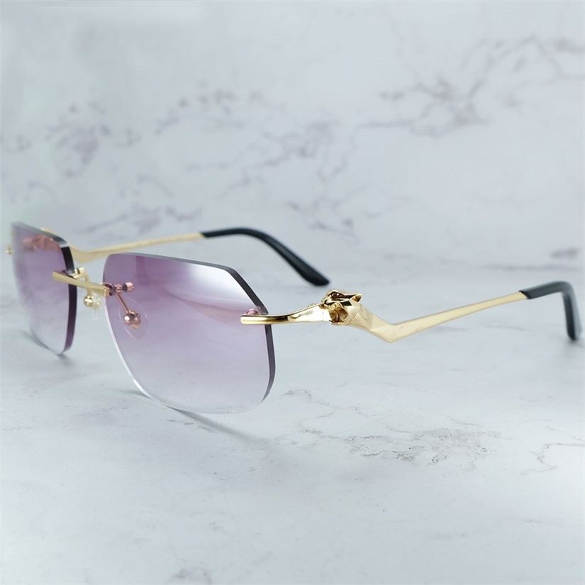 Panther Sunglasses authorized Designer Mens Rimless Polygon Vintage French Sun Glasses Retro Shades For Women Cool Decoration Eyewear
Panther Sunglasses authorized Designer Mens Rimless Polygon Vintage French Sun Glasses Retro Shades For Women Cool Decoration Eyewear