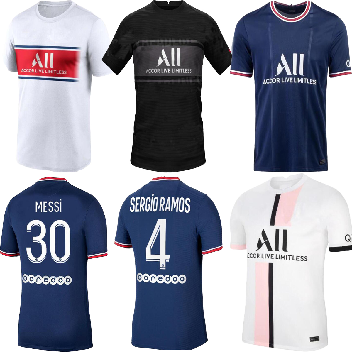 Messi 30 Mbappe Hakimi Sergio Ramos Soccer Jerseys home away Wijnaldum 21 22 football 2021 2022 Troisième ventilateur Kit Marquinhos Hommes, Black;yellow
Messi 30 Mbappe Hakimi Sergio Ramos Soccer Jerseys home away Wijnaldum 21 22 football 2021 2022 Troisième ventilateur Kit Marquinhos Hommes, Black;yellow