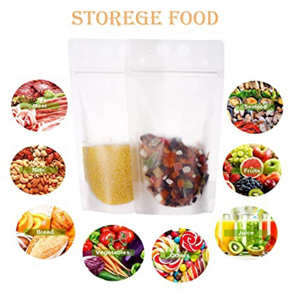 Hot drink cold drink bag fresh food keeping transparent sack zipper and straw used as festivals, camping, beach parties