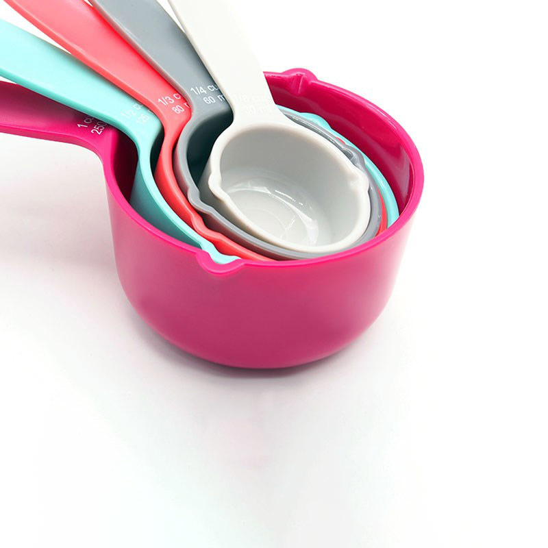 Kitchen Accessories ABS Plastic Portable Measuring Spoons Multipurpose Baking Tools Sugar Cake Supplies 1Set Colorful