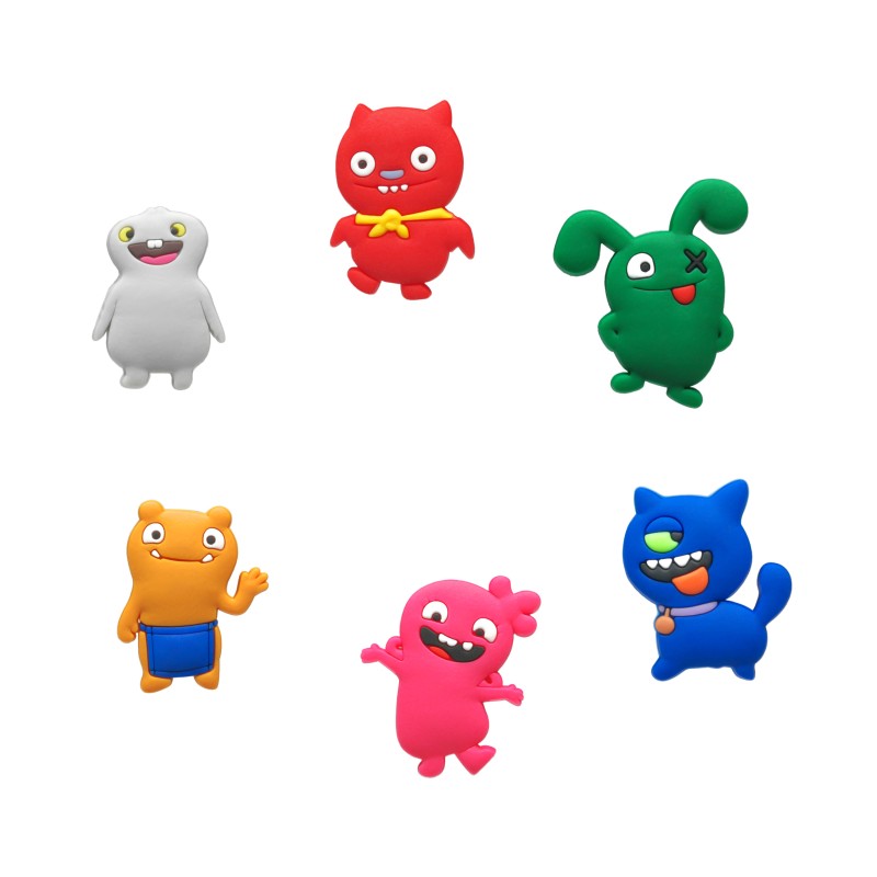 100pcs/lot ugly dolls pvc shoe charms shoecharm buckles fashion accessories soft rubber jibitz for croc shoes, White;pink
100pcs/lot ugly dolls pvc shoe charms shoecharm buckles fashion accessories soft rubber jibitz for croc shoes, White;pink