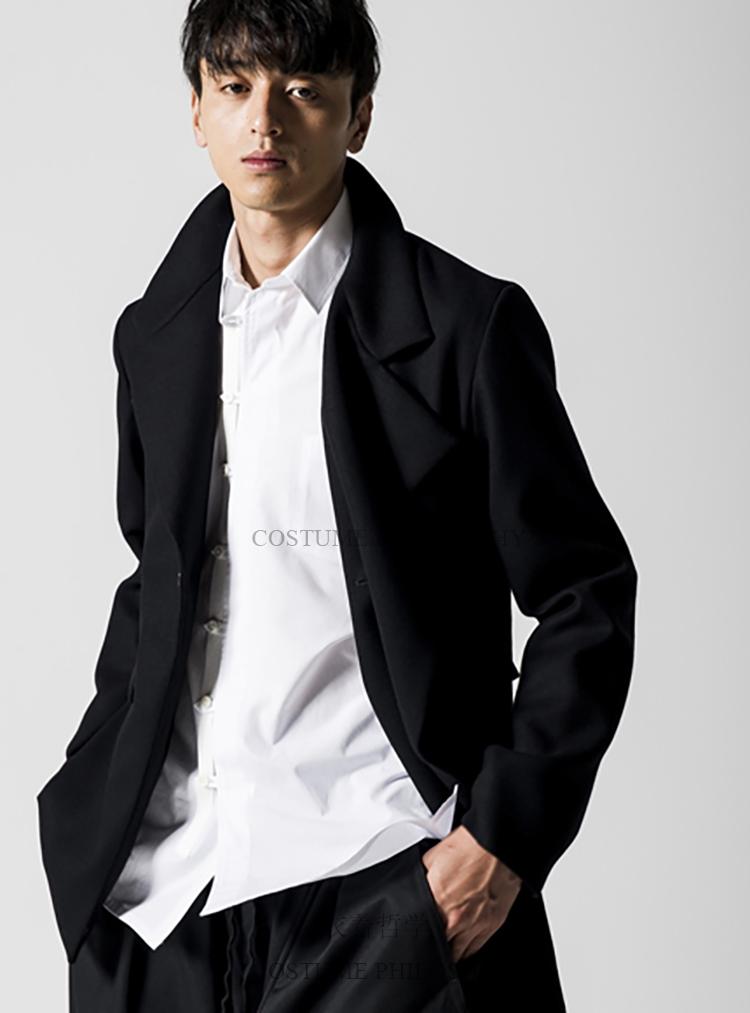 Men's Trench Coats Windbreaker Coat Irregular Asymmetrical Loose Custom Autumn And Winter Models, Black
Men's Trench Coats Windbreaker Coat Irregular Asymmetrical Loose Custom Autumn And Winter Models, Black