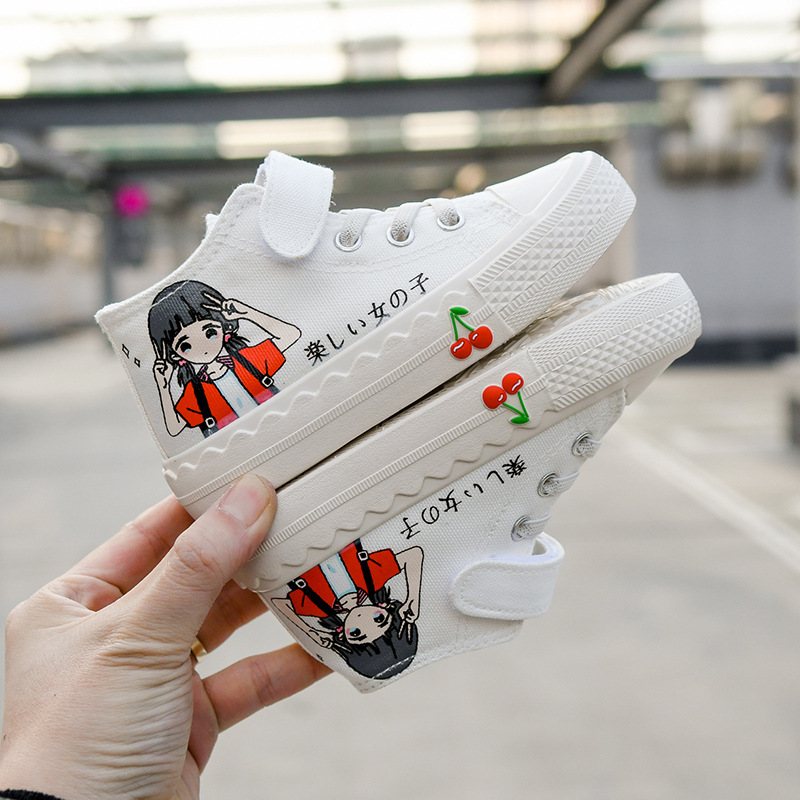Medium gang girl Japanese canvas shoes soft bottom princess shoes 2021 children' cute casual shoes children, Black;grey
Medium gang girl Japanese canvas shoes soft bottom princess shoes 2021 children' cute casual shoes children, Black;grey