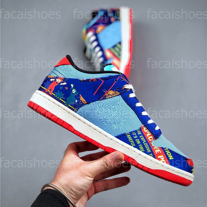 Firecracker Low Women Sports Shoe Fire-Red Causual Sneaker CNY University red Blue Mesh Runner Skateboard shoes, White;red
Firecracker Low Women Sports Shoe Fire-Red Causual Sneaker CNY University red Blue Mesh Runner Skateboard shoes, White;red