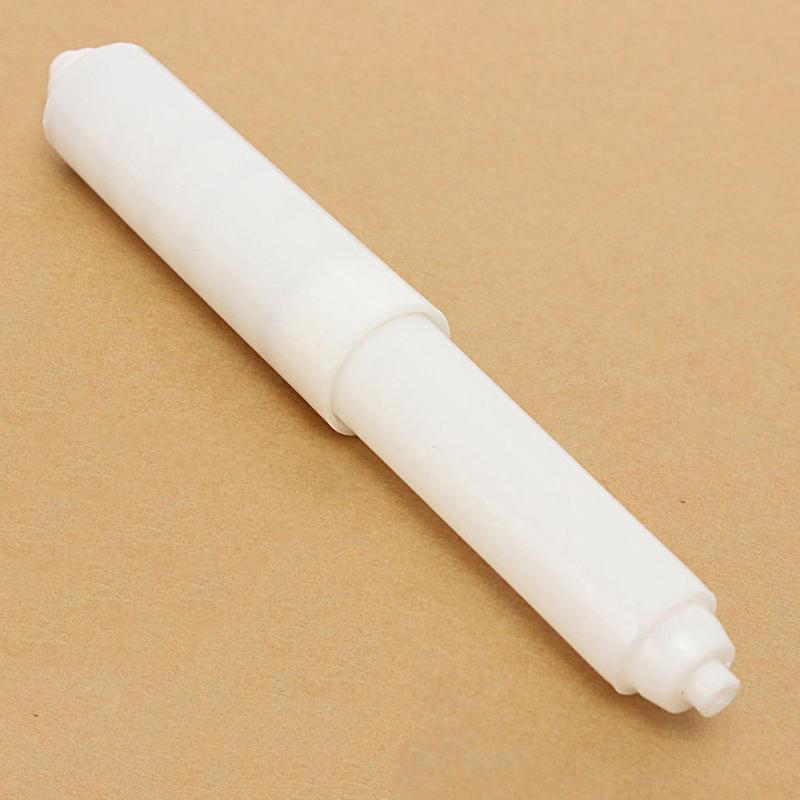 Toilet Paper Holders White Plastic Replacement Roll Holder Roller Insert Spindle Spring