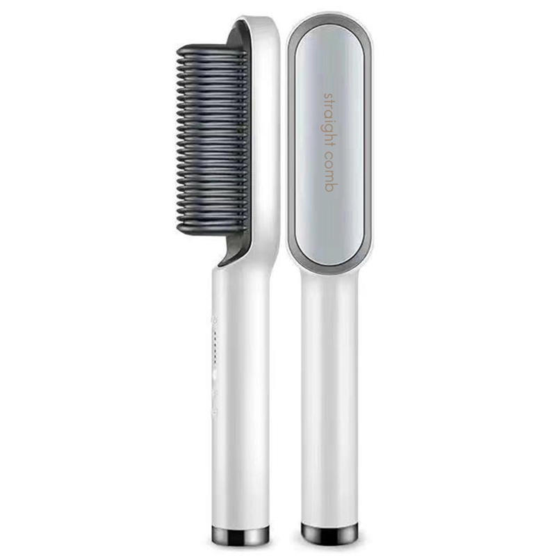 Hair Straightener Curler Brush PTC Heating Electric Comb Straight Curling Beard, Black
Hair Straightener Curler Brush PTC Heating Electric Comb Straight Curling Beard, Black