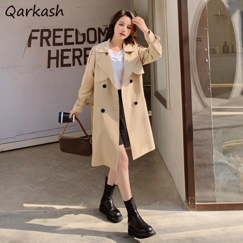 Women's Trench Coats Women Long Style Classic Elegant Autumn Temperament Outwear Solid Simple French Ladies Cozy Leisure Basic Fashion, Tan;black
Women's Trench Coats Women Long Style Classic Elegant Autumn Temperament Outwear Solid Simple French Ladies Cozy Leisure Basic Fashion, Tan;black