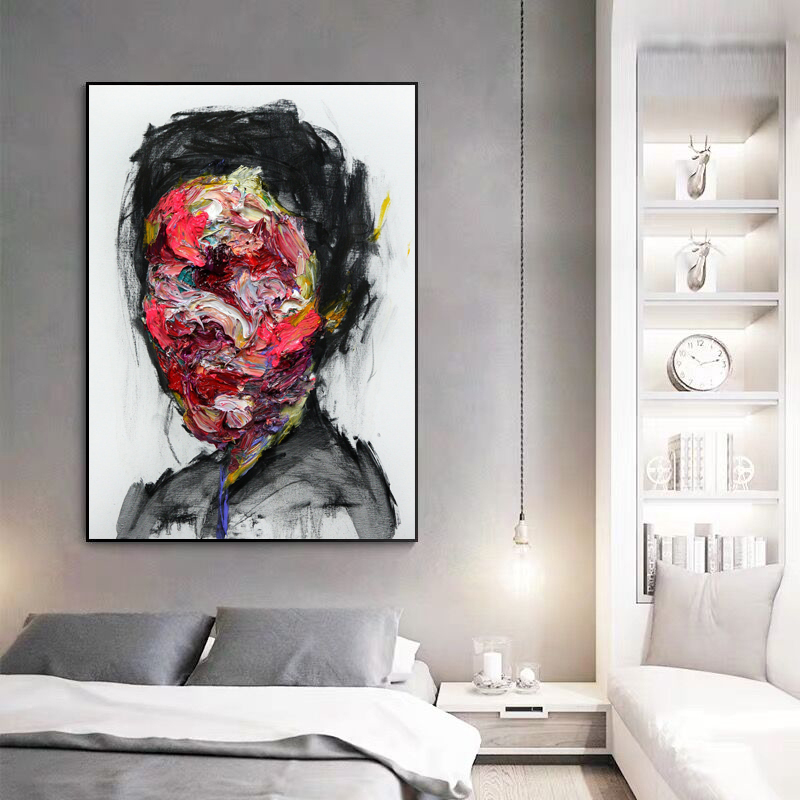 Abstract Woman Face Posters Canvas Pictures Wall Painting For Living Room Portrait Modern Home Decor Colorful Prints
