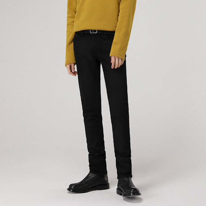 IEFB men's wear Korean Slim Fit black Jeans elastic casual trend Leggings spring winter denim pants streetwear trousers 9Y4259 210524