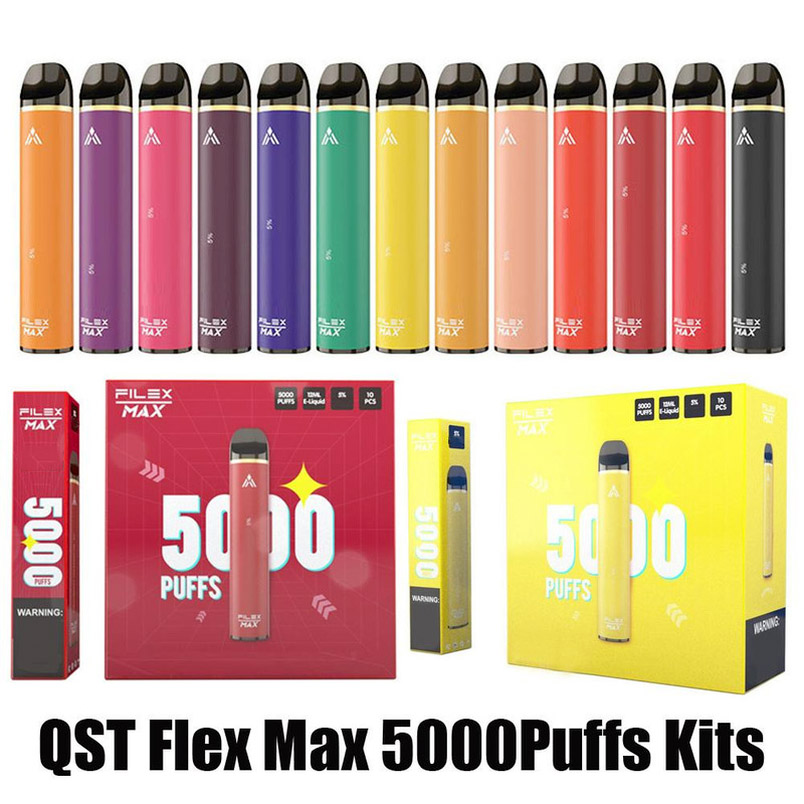 QST VAPOR Flex Max Disposable Device Kit 5000 Puffs 12ml Pod Vape Pen PK Bar Plus
QST VAPOR Flex Max Disposable Device Kit 5000 Puffs 12ml Pod Vape Pen PK Bar Plus