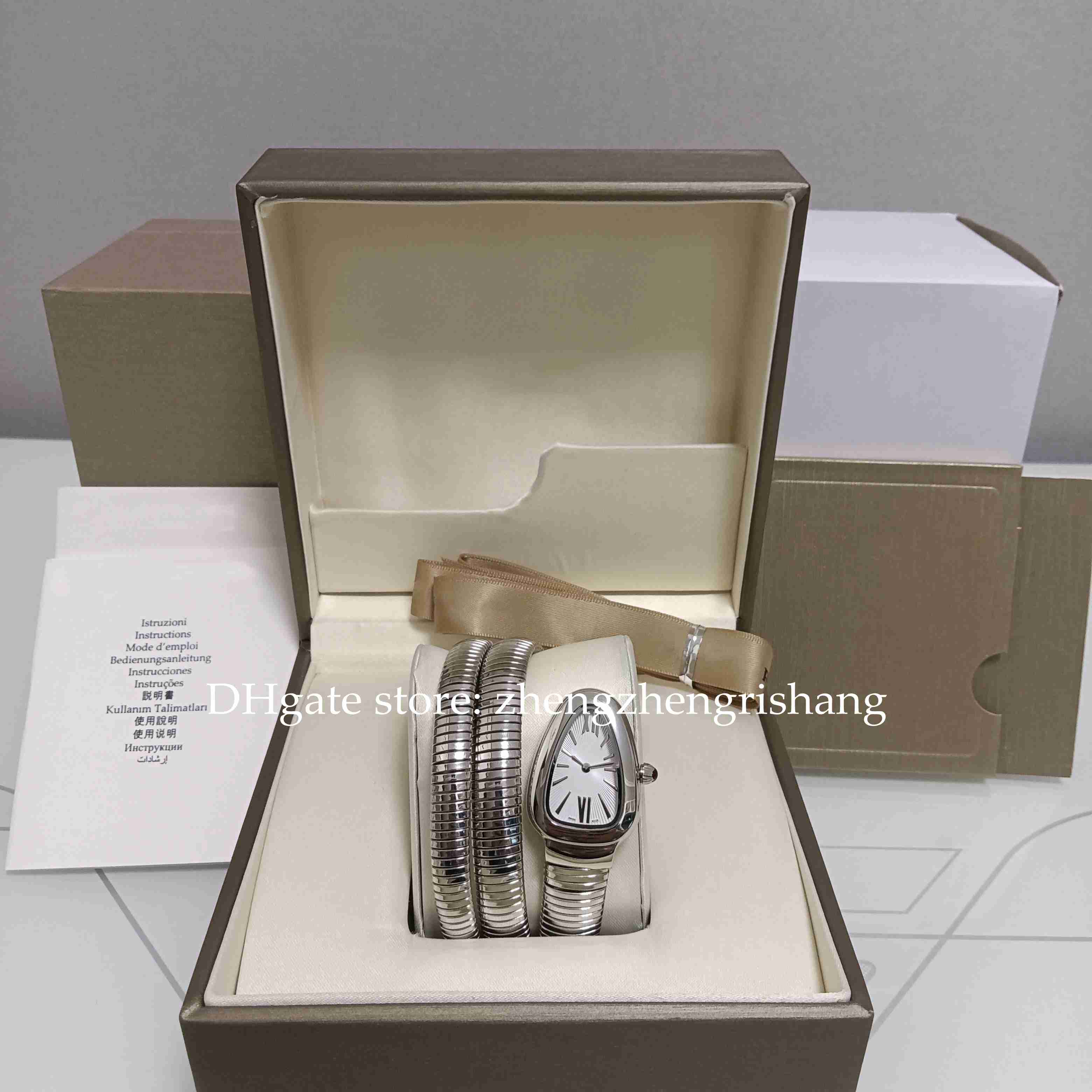 High Quality Women's Watch Ladies Serpenti Silver Opaline Dial Classic Original Box Quartz Movement Stainless Steel Bracelet Wristwatches Lady Women Watches, 01
High Quality Women's Watch Ladies Serpenti Silver Opaline Dial Classic Original Box Quartz Movement Stainless Steel Bracelet Wristwatches Lady Women Watches, 01