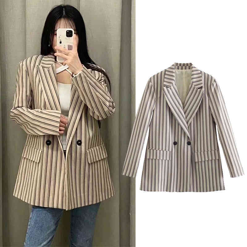Women's Down & Parkas 2021 New Fashion Ladies Striped Printed Flower Loose Jacket Coat Lapel Double-breasted Decoration Long parag, Black
Women's Down & Parkas 2021 New Fashion Ladies Striped Printed Flower Loose Jacket Coat Lapel Double-breasted Decoration Long parag, Black