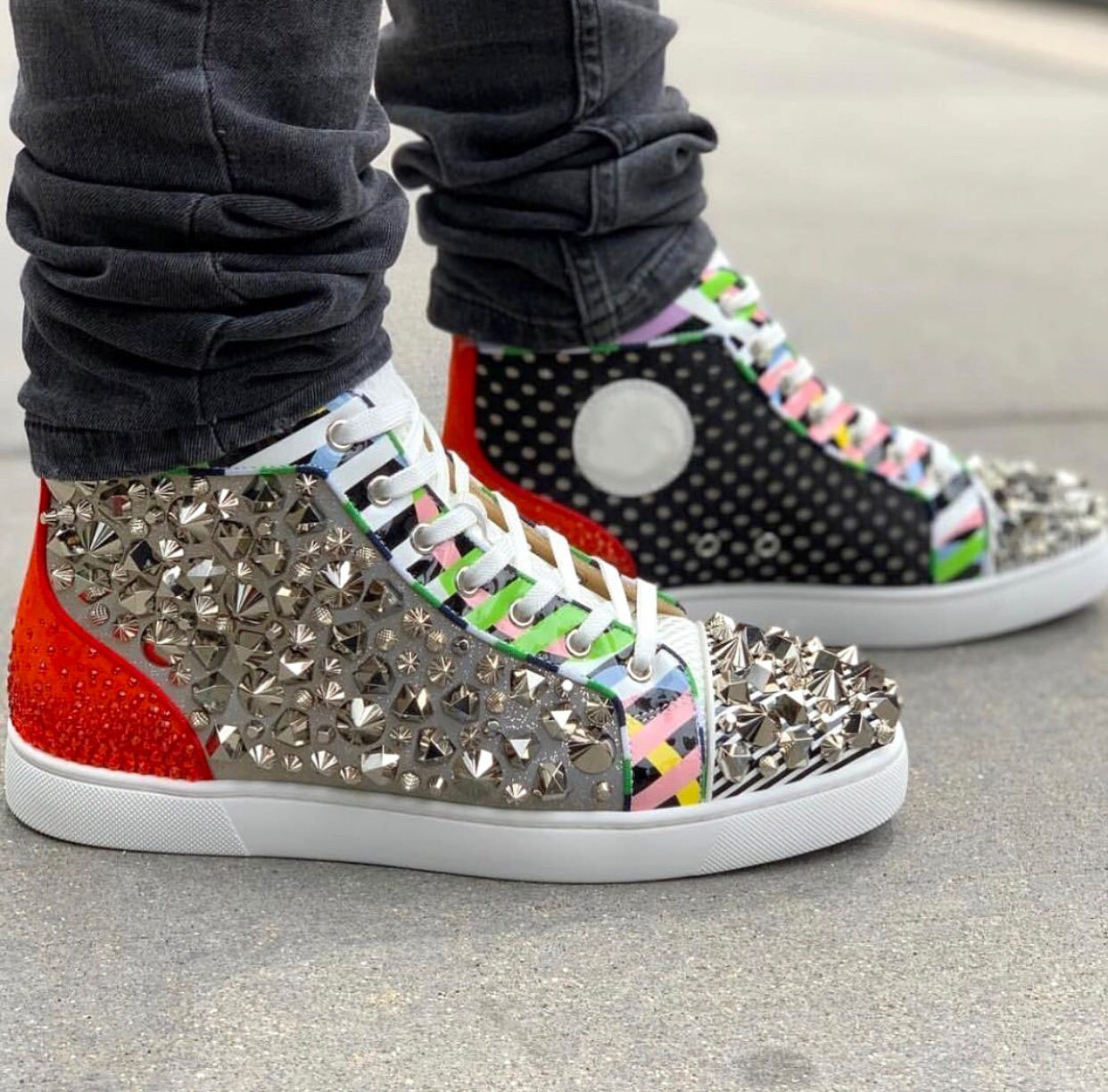 High Top Perfect Sneakers Shoes Studs & Strass Red Bottom Men,Women Skateboard Walking Party Dress Brands No. Limit Nice Outdoor Trainers
High Top Perfect Sneakers Shoes Studs & Strass Red Bottom Men,Women Skateboard Walking Party Dress Brands No. Limit Nice Outdoor Trainers