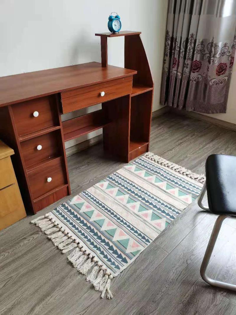 Carpets Retro Ethnic Style Tassel Carpet Living Room Rug Minimalist Cotton And Linen Doormat Bedroom Floor Mat Home Decor, As pic
Carpets Retro Ethnic Style Tassel Carpet Living Room Rug Minimalist Cotton And Linen Doormat Bedroom Floor Mat Home Decor, As pic