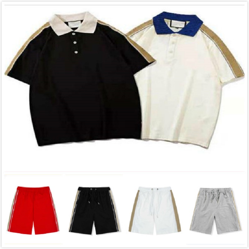 mens tracksuits summer suits casual polo classic shorts mens outdoor sets youth fashion tracksuit men two pieces suit print tshirts high quality