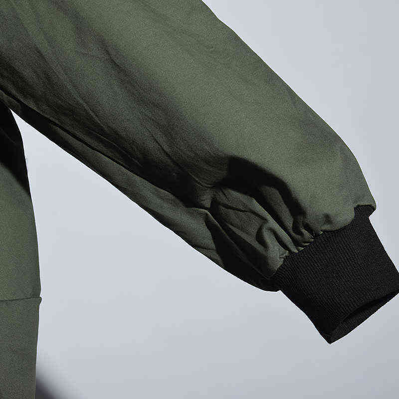 [XITAO] Europe Arrival Autumn Casual Women Polka Dot Print Stand Collar Coat Female Full Sleeve Loose Jacket LJT3848 211109