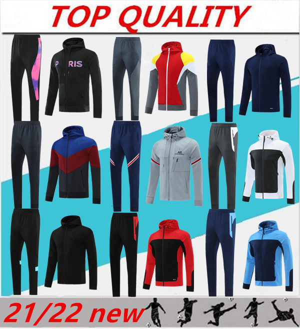 2021 2022 Hooded football tracksuits soccer jacket Maillot De Foot 20/21/22 Survetement Football jackets full Zipper tracksuit
2021 2022 Hooded football tracksuits soccer jacket Maillot De Foot 20/21/22 Survetement Football jackets full Zipper tracksuit