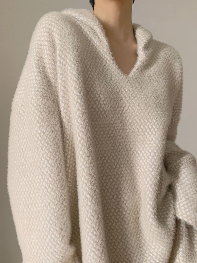 Women's Sweaters Minimalism Pull Femme Loose Turn Down Collar White Pullovers Sweater Long Sleeve Knitted Shirt Top Casual Retro Wild Autumn, White;black
Women's Sweaters Minimalism Pull Femme Loose Turn Down Collar White Pullovers Sweater Long Sleeve Knitted Shirt Top Casual Retro Wild Autumn, White;black