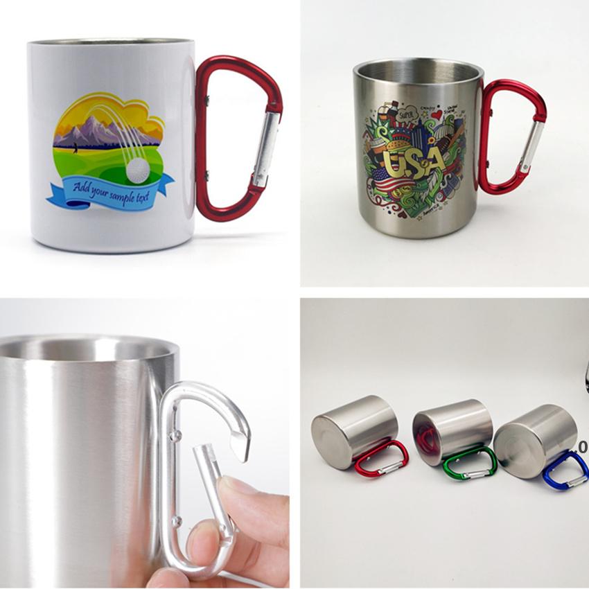 10oz Sublimation Carabiner Handle Cups White&Silver Coated Mugs For Sublimation Outdoor Stainless Steel sea shipping FWB9116
10oz Sublimation Carabiner Handle Cups White&Silver Coated Mugs For Sublimation Outdoor Stainless Steel sea shipping FWB9116