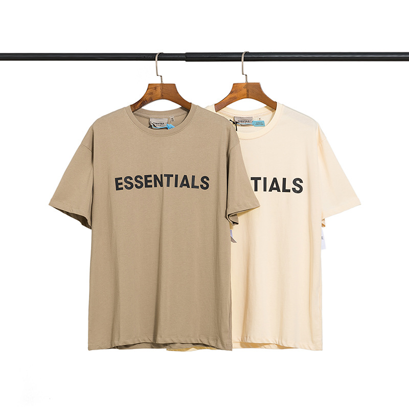 Designer POLO shirt ESSENTIALS double line chest letter trend loose FOG high street short-sleeved couple T-shirt, Camel essentials tee
Designer POLO shirt ESSENTIALS double line chest letter trend loose FOG high street short-sleeved couple T-shirt, Camel essentials tee