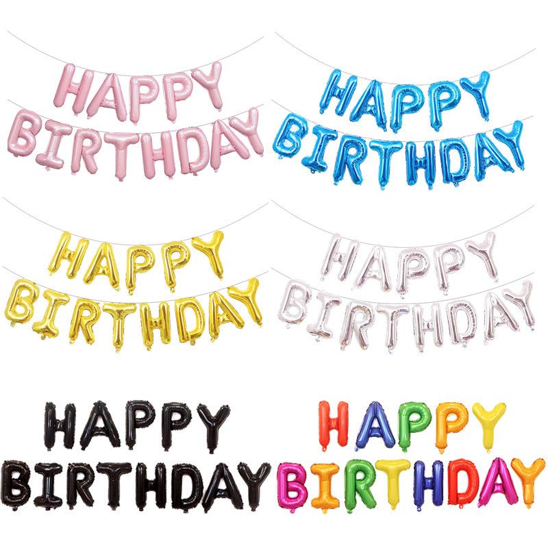 Party Decoration 13Pcs Happy Birthday Balloons Foil Letter Balloon Decor Kids Adult Globos Balony Anniversaire
Party Decoration 13Pcs Happy Birthday Balloons Foil Letter Balloon Decor Kids Adult Globos Balony Anniversaire