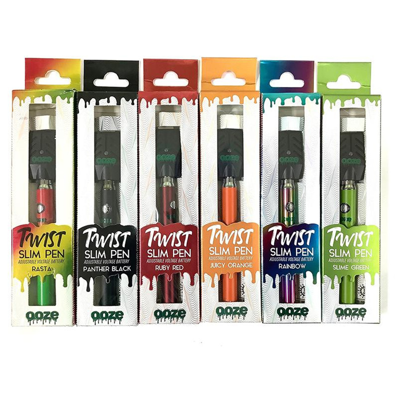 OOZE Twist 320mah Battery Charger Kit variable voltage Preheat 510 Vape Pen Batterys Cartridge Vaporizer
OOZE Twist 320mah Battery Charger Kit variable voltage Preheat 510 Vape Pen Batterys Cartridge Vaporizer