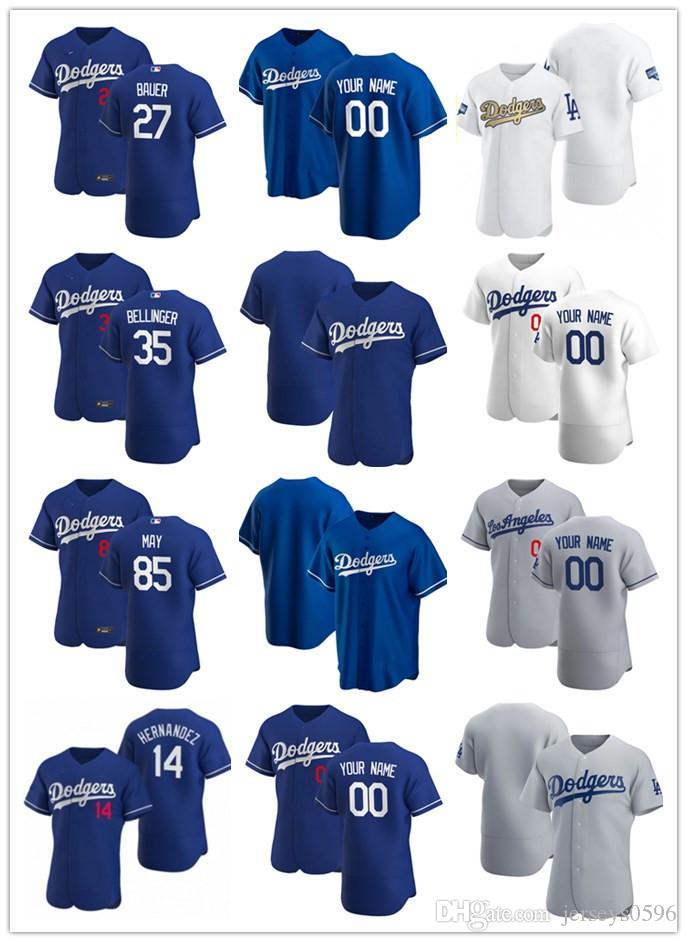 Custom Jersey Men Los Angeles Dodgers 14 Enrique Hernandez 35 Cody Bellinger 85 Dustin May 27 Trevor Bauer Baseball Jerseys, Blue;black
Custom Jersey Men Los Angeles Dodgers 14 Enrique Hernandez 35 Cody Bellinger 85 Dustin May 27 Trevor Bauer Baseball Jerseys, Blue;black