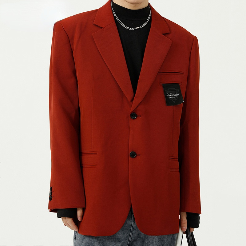 Men's Wear Autumn New Red Blazers 2021 New Korean Trend Loose Shoulder Pad Design Suit Jacket Temperament Casual Top 9Y9140, White;black
Men's Wear Autumn New Red Blazers 2021 New Korean Trend Loose Shoulder Pad Design Suit Jacket Temperament Casual Top 9Y9140, White;black