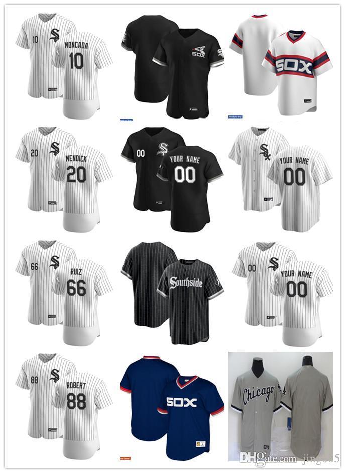 Men Women Youth City 20 Danny Mendick 10 Yoan Moncada 88 Luis Robert 66 Jose Ruiz Black Custom Baseball Jersey Blank white black gray, Blue;black
Men Women Youth City 20 Danny Mendick 10 Yoan Moncada 88 Luis Robert 66 Jose Ruiz Black Custom Baseball Jersey Blank white black gray, Blue;black