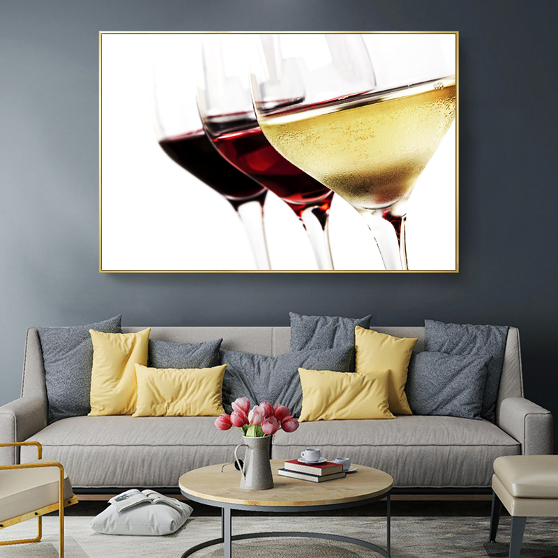Wine Cups Painting Wall Art Pictures For Living Room Canvas Art Modern Home Decoration Abstract Posters And Print