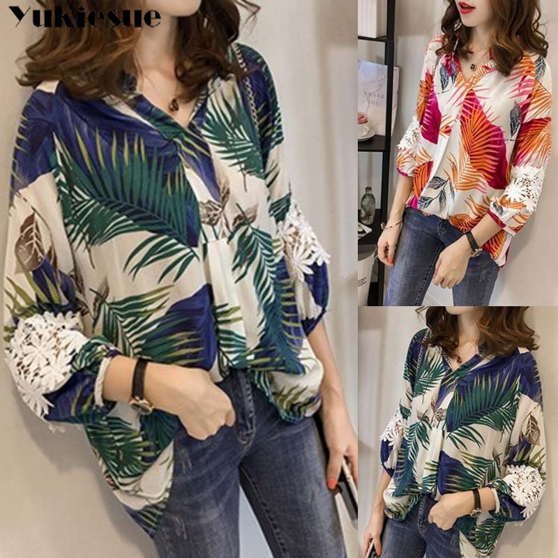 summer print long sleeve shirt blouse for women blusas womens tops and blouses chiffon shirts woman top plus size 4xl 210519, Blue
summer print long sleeve shirt blouse for women blusas womens tops and blouses chiffon shirts woman top plus size 4xl 210519, Blue