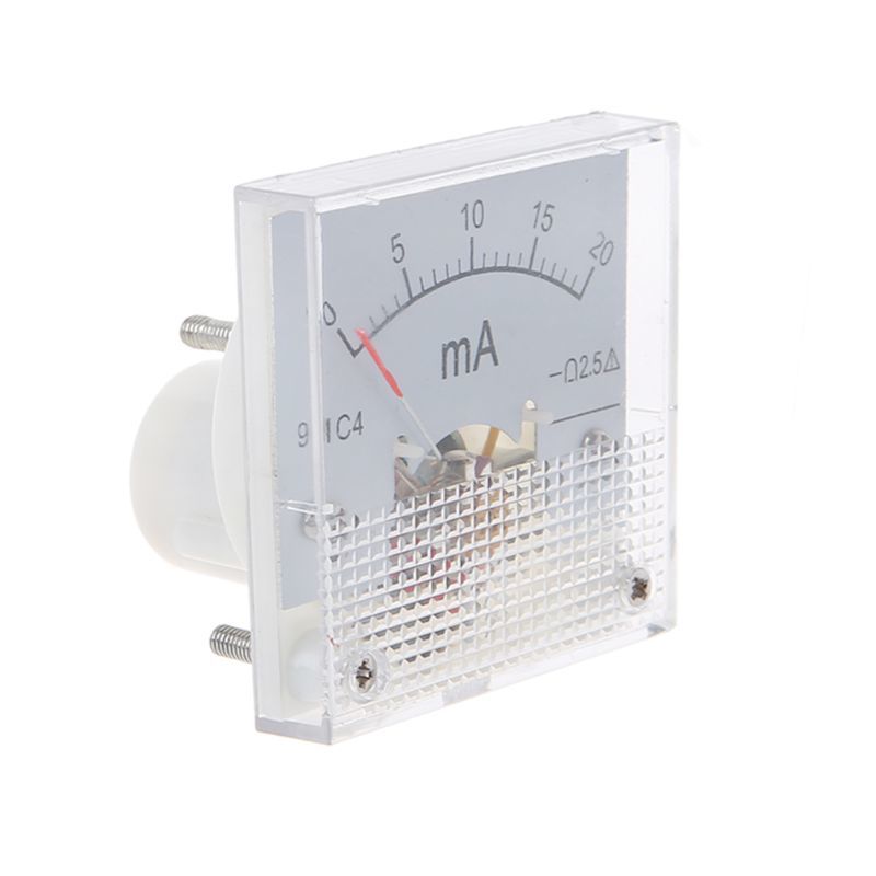 91C4 Ampometer Dc Analogue Current Meter Panel Mechanical Pointer Type 1/2/3/5/10/20/30/50/100/200/300/500mA